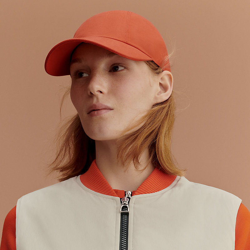 Paddock cap - Orange | Hermès USA